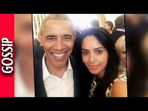 شاهد ماليكا شيرويت تحصل على سيلفي مع باراك أوباما