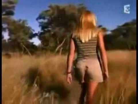 شاهد فتاة حسناء تخيف الحيوانات المفترسة