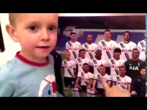 مشجع عمره 3 أعوام يحفظ كل أرقام وأسماء نجوم نادي توتنهام