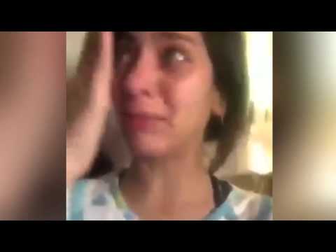 شاهد فتاة مغربية تبكي بشدة