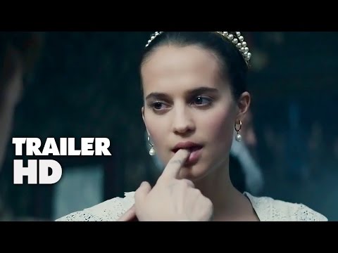 أليشيا فيكاندر تتظاهر بالموت في إعلان فيلم ” tulip fever”